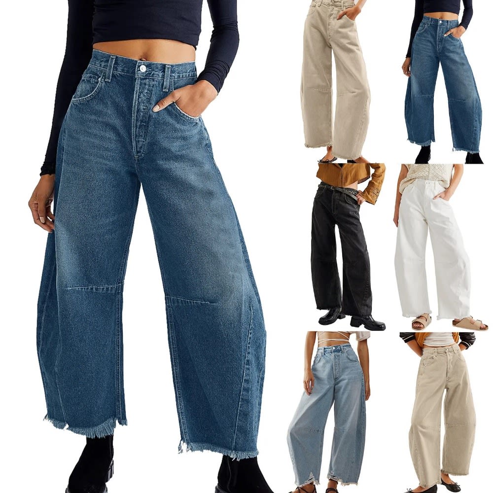 Baggy Wide Leg Denim Pants: Japanese 2000s Style Y2k Female Clothing